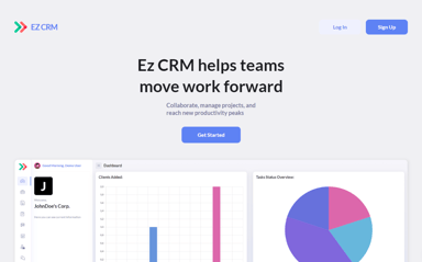Ez CRM Dashboard 2.0 template - NoCode Bubble.io Template by EazyCode ...