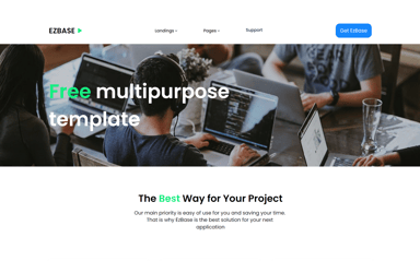 Ez Base Multi Pages template - NoCode Bubble.io Template by EazyCode ...