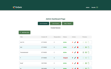 Ez Quiz Generator template - NoCode Bubble.io Template by EazyCode ...