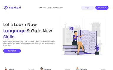 Ez School - Learning & Booking template - NoCode Bubble.io Template by ...