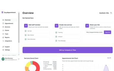 Ez Appointment PRO template - NoCode Bubble.io Template by EazyCode ...