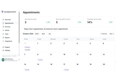 Ez Appointment PRO template - NoCode Bubble.io Template by EazyCode ...